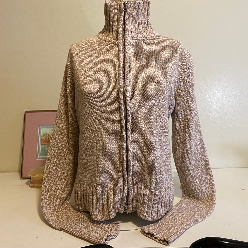 Gap vintage zip-up turtleneck sweater